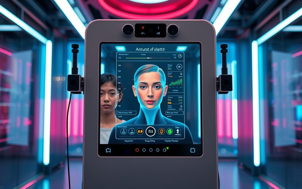 AI facial recognition technology in photobooth systems