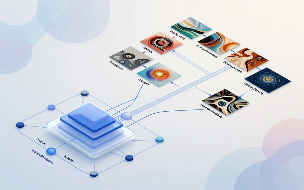 neural networks art generation process diagram